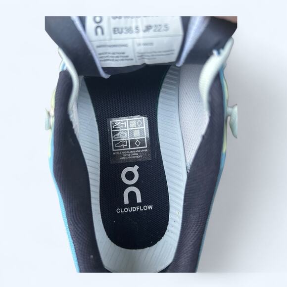 NEW On Cloudflow 3.0 Running Athletic Sneakers Women's 5.5 M Niagara Meadow - Picture 3 of 9